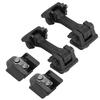 2Pc Black Engine Hood Latch Catch Bracket for Jeep Wrangler JK 2007-2018 X55395653AF