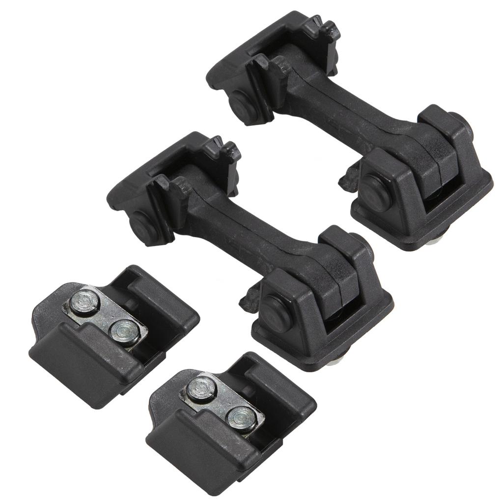 2Pc Black Engine Hood Latch Catch Bracket for Jeep Wrangler JK 2007-2018 X55395653AF