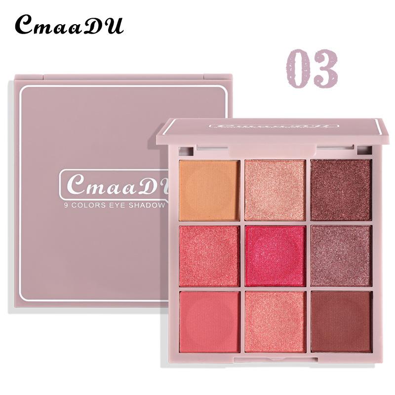 9 Colors Shimmer Matte Eyeshadow Palette Fashion Makeup Soft Texture Pigments Eyeshadow Palette
