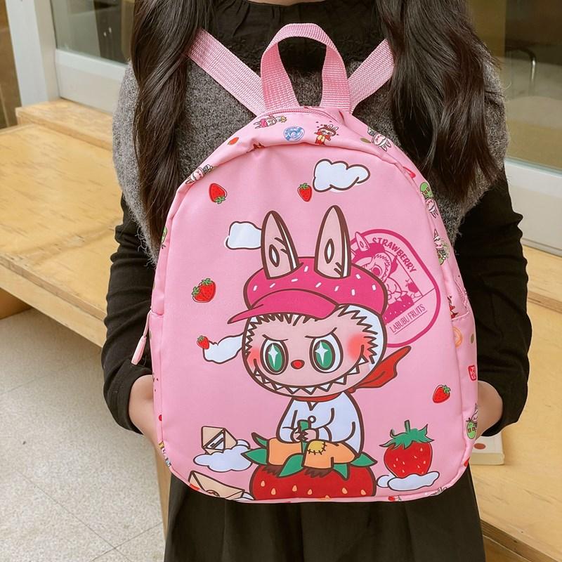 Breathable Color Backpack Nylon School Bag For Preschool Kids Use Daily