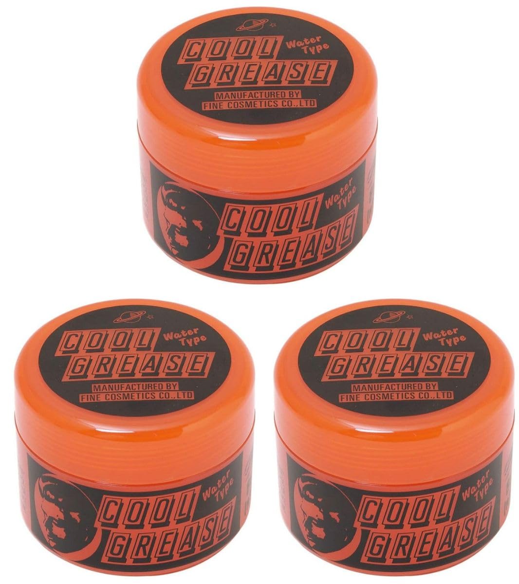 

Cool Grease R Mini Wax 87g Hair Styling Pomade Hair Set Styling Product Water-soluble Apple Scent Sakamoto Koseido (87g x 3-pack)