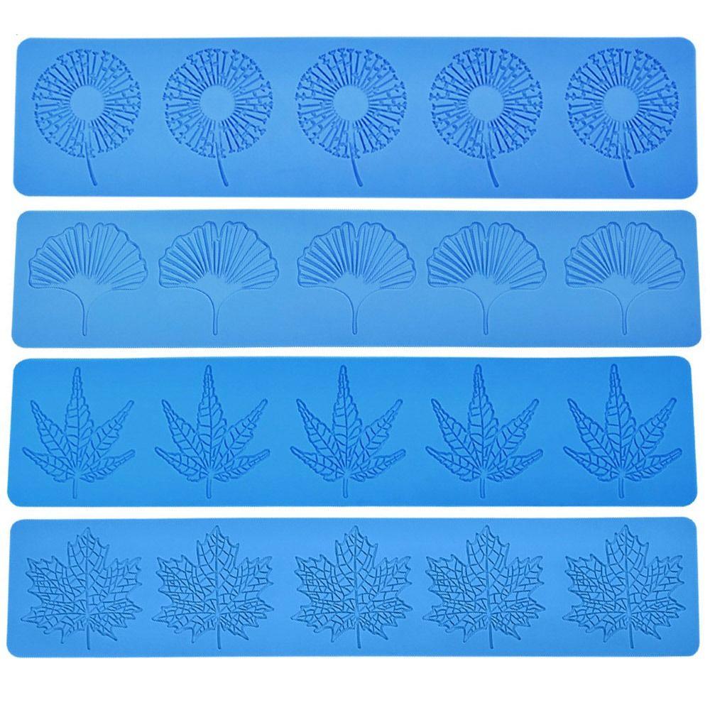 Blattmuster Backformen Backformen Silikonform Fondantmatte Kuchen Dekorationswerkzeuge Kuchenspitze Form