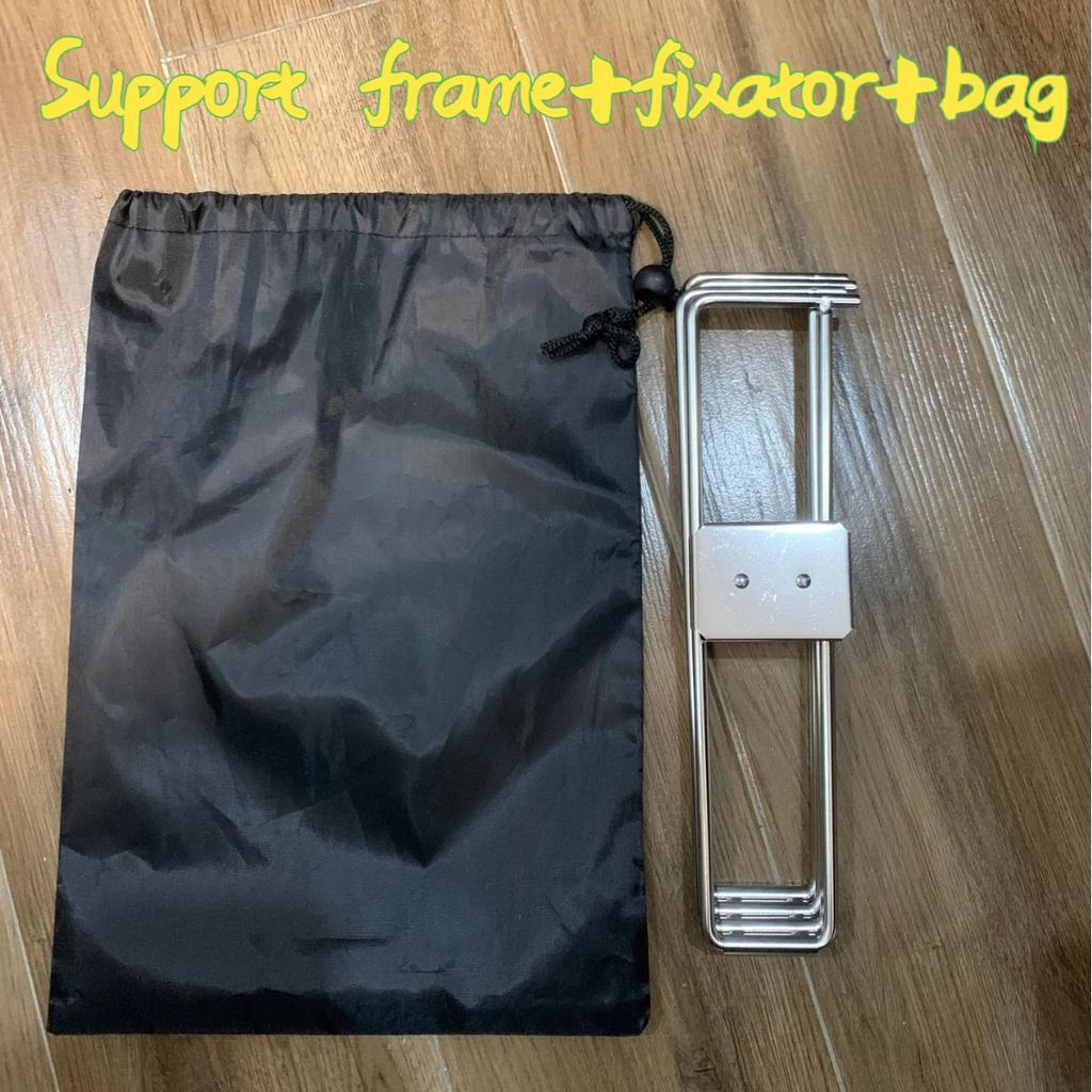 Multifunctional Outdoor Camping Foldable Stainless Steel Bracket Refrigerator Bracket Iron Storage Box Bracket Storage Bracket