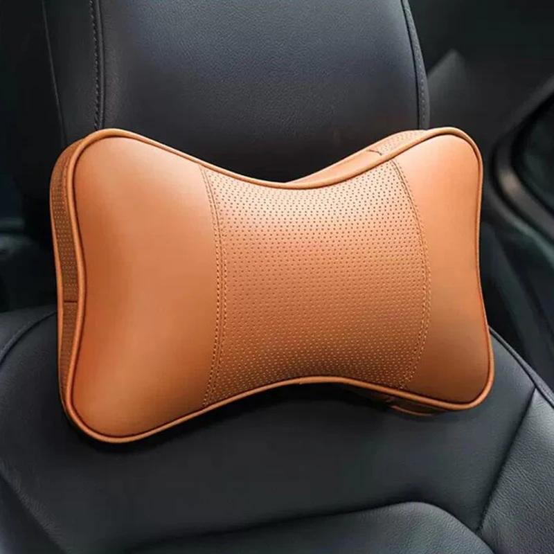 2 Piezas Almohadas Cervicales para Coche de Máxima Calidad Soporte de Almohada para el Cuello del Reposacabezas Auto Universal Asiento Suave Transpirable Decoración Interior