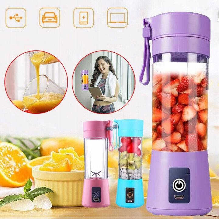Przenośny Blender, Elektryczny Sokowirówka Usb, Do Koktajli I Soku, 380 Ml