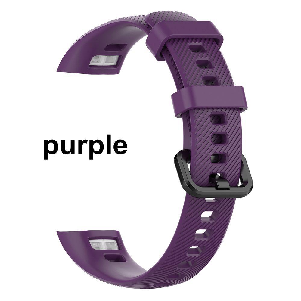 

Sport Replacement Bracelet for Honor Band 5 4 Silicone Watch Band Wrist Strap фіолетовий