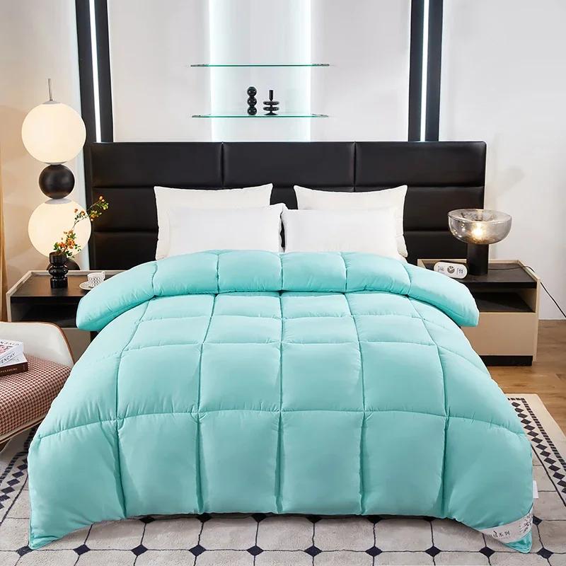 hotel style Soy fibre goose down duvet bed velvet Comforter soft winter duvet very warm Quilts blanket hotel