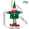 Weihnachtselfen Kostüm Weinflasche Set Dekorative Ornamente Weihnachten Niedlich Rotwein Set Tischatmosphäre Dekoration Requisiten