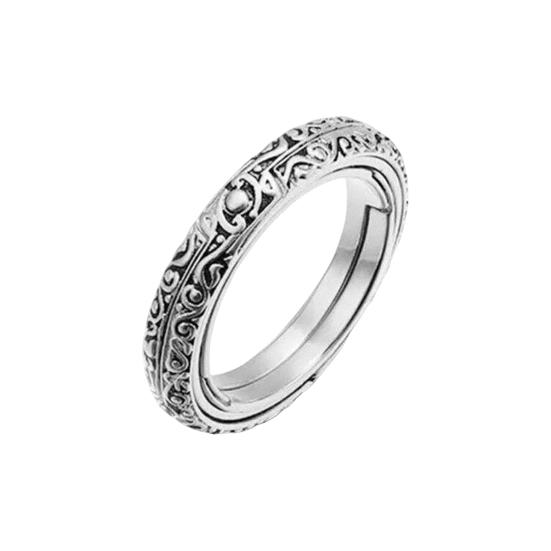 Fidget Ring And Necklace Titanium Steel Spinner Ring Decompression Toys Planet Shape Shockproof Manual Anti-Stress Finger Ring Unisex Anxiety Jewelry