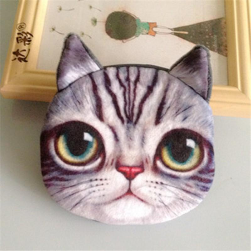 Cat Coin Purse Meow Star Dog Wallet Cute Cartoon Gift Coin Card Bag Key Bag Coin Pouch Clutch Bag Wholesale
