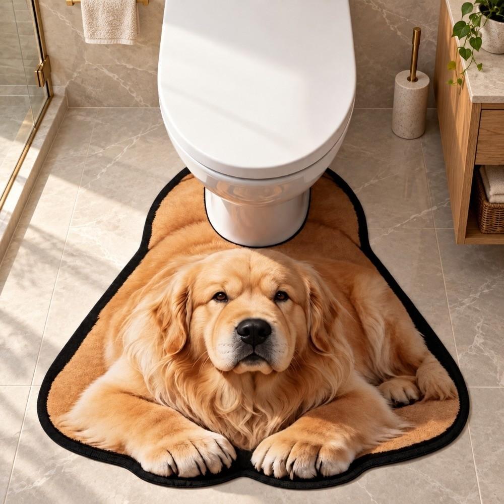 Diatomaceous Earth Toilet Rug Non-slip Toilet Floor Mat Bathroom Decor