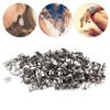 500pcs Exquisite Pinch Clips Silver Pendant Clasps Jewelry Tools Bail Clasp  Jewelry Findings