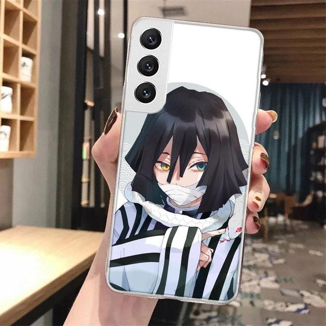 Demon Slayer Obanai Iguro miękki futerał na telefon do Samsung Galaxy S23 S22 Ultra S21 Plus S20 Fe S10 Lite S9 S8 + S10e S7 wzór krawędzi