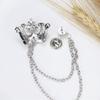 1Pcs Temperament Chain Brooch Vintage Collar Jewelry  For Women Dress Mens Shirt Suit Set