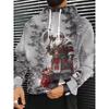 Herren 3D Weihnachtsmann Aufdruck Kapuzenpullover Hoodie Pullover Weihnachten Damen Freizeit Winterkleidung Kostümpartys