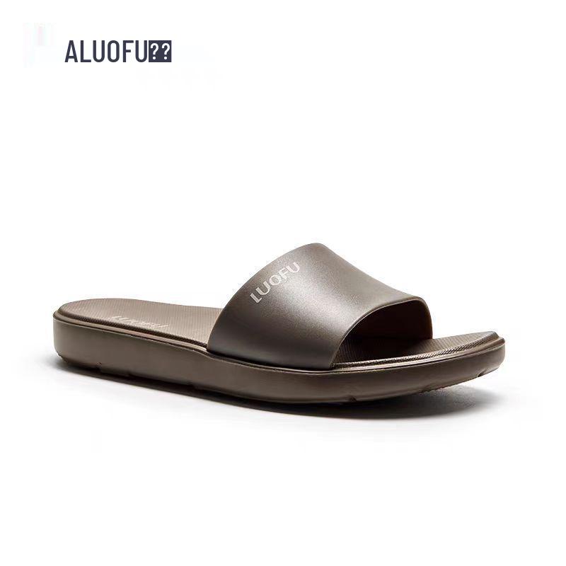 

Женские нескользящие летние домашние тапочки Luofu - Легкие, удобные, однотонные 40 хаки