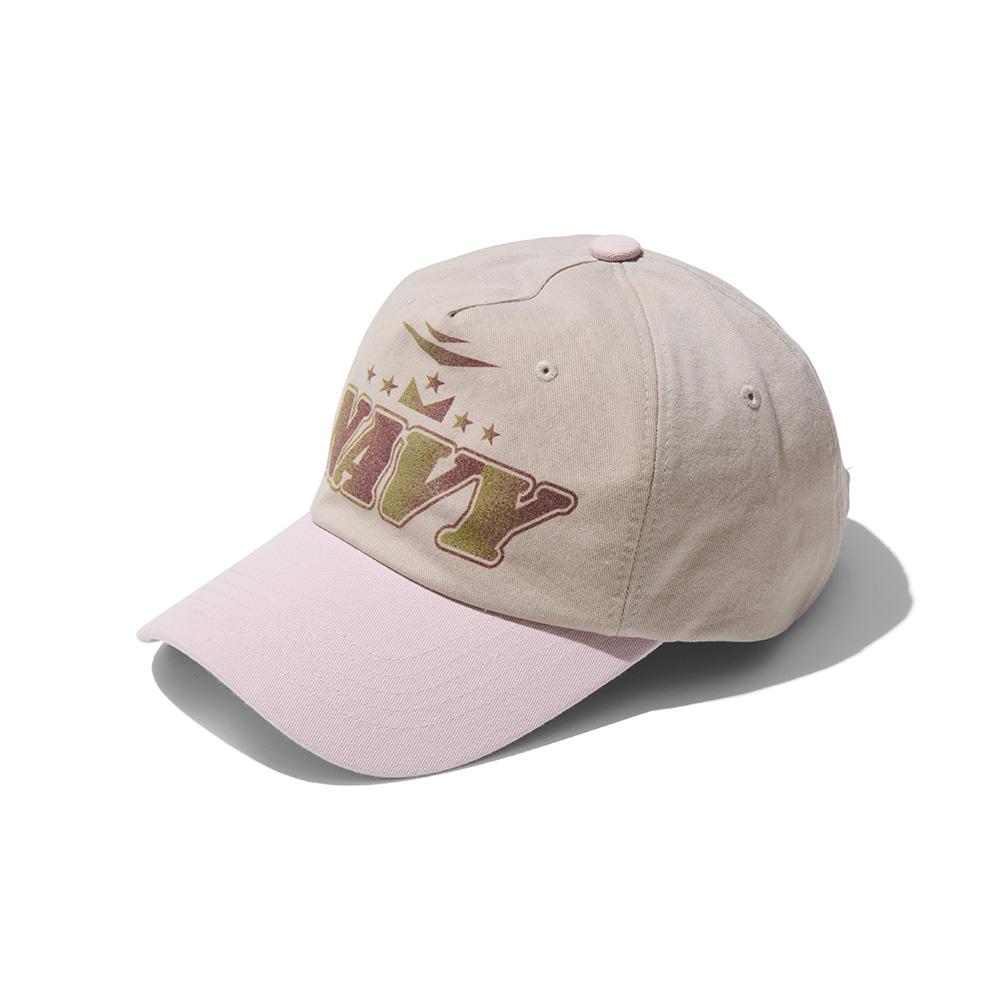 OGARP Navy Printing Ball Cap Lightpink
