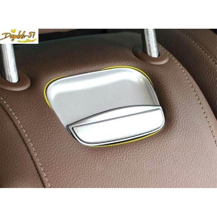 For Benz E-Class W213 2016- Matte Sliver Car Rear Seat Handle Cover Trim