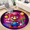 1pc Mario Neon Office Round Area Rug, Indoor Mat Suitable For Office,Bedroom Living Room Home Decor, Room Deco A0926185