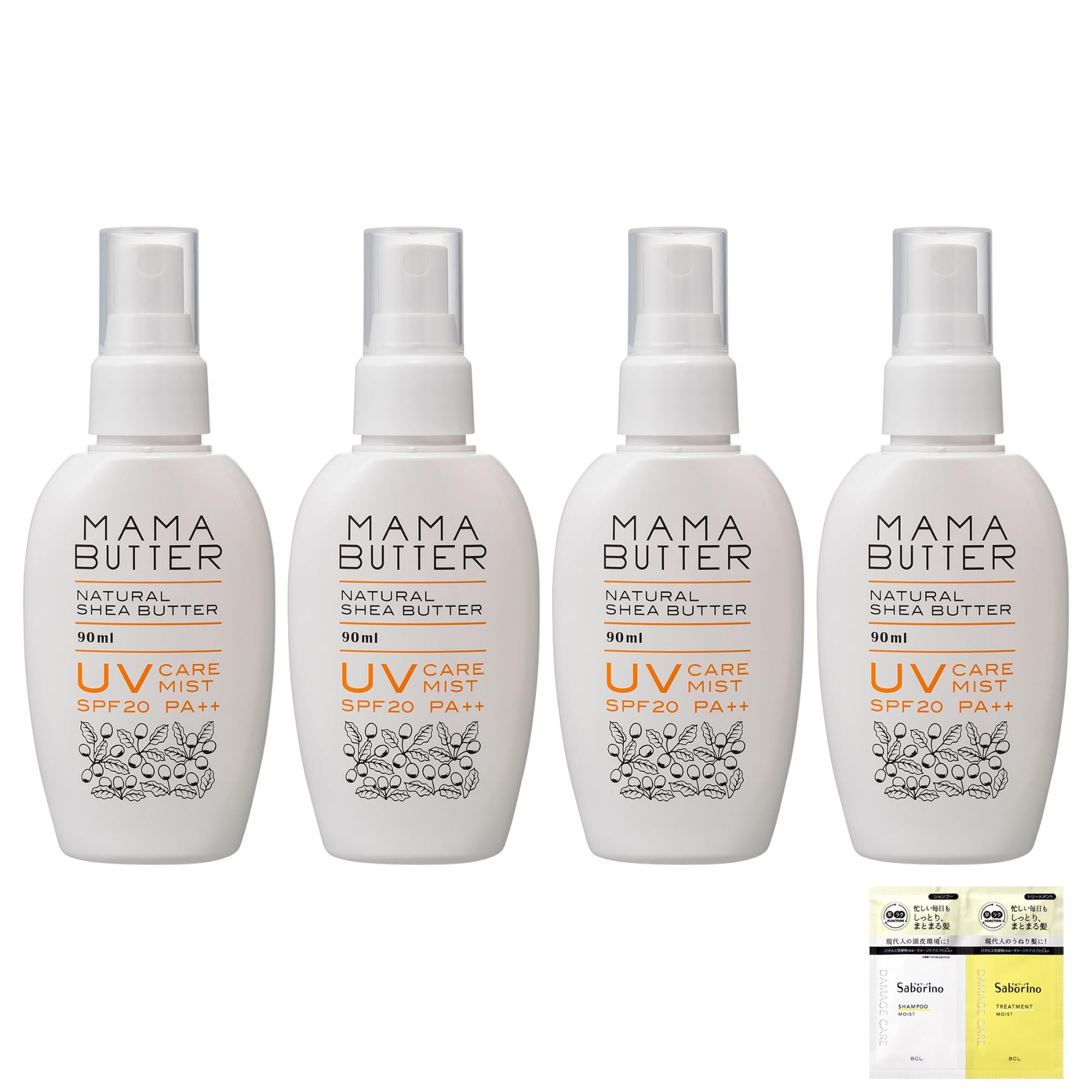 

Mama Butter UV Care Мист 90 мл пробный набор из 4 штук [Оптовая покупка] [с образцом]