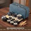 High-end complete set of Wangshan coarse pottery lifting beam pot Kung Fu tea set home office meeting guests light luxury set