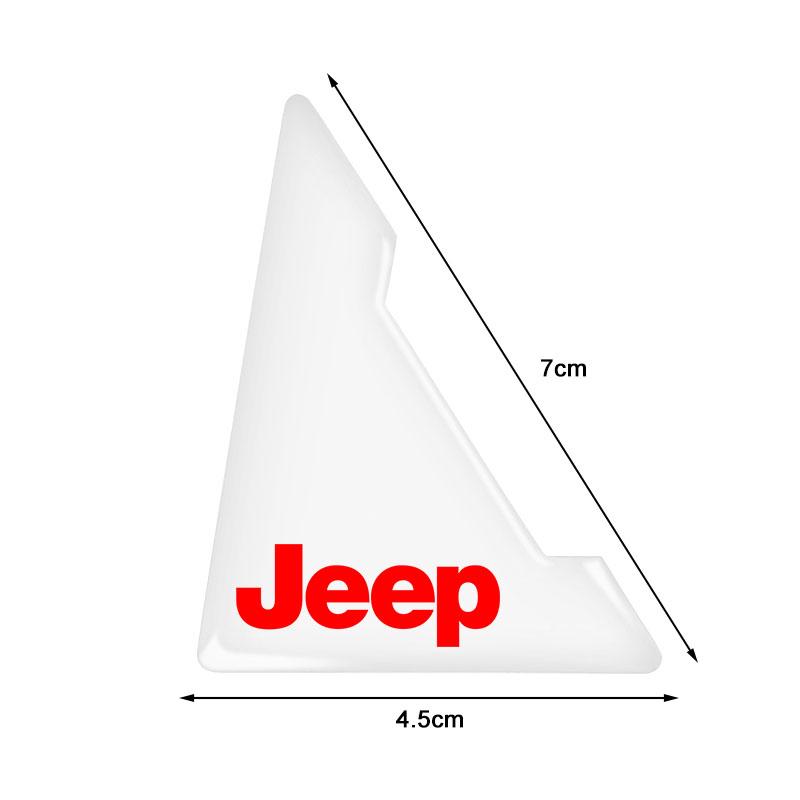 2Pcs Transparent Car Door Corner Cover Anti-Scratch Protection Sticker For Jeep Renegade Wrangler JK JL Grand Cherokee Compass Patriot