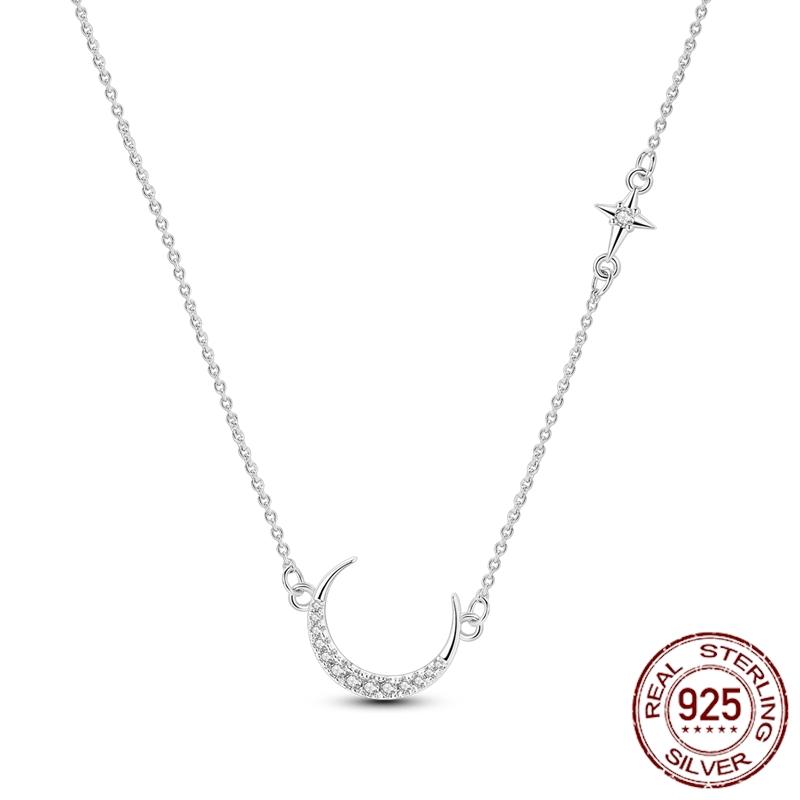 MULA Hote Heart Pendant Necklace 925 Silver Snake Neck Necklace Original Bracelet DIY Jewelry Fashion Luxury Women