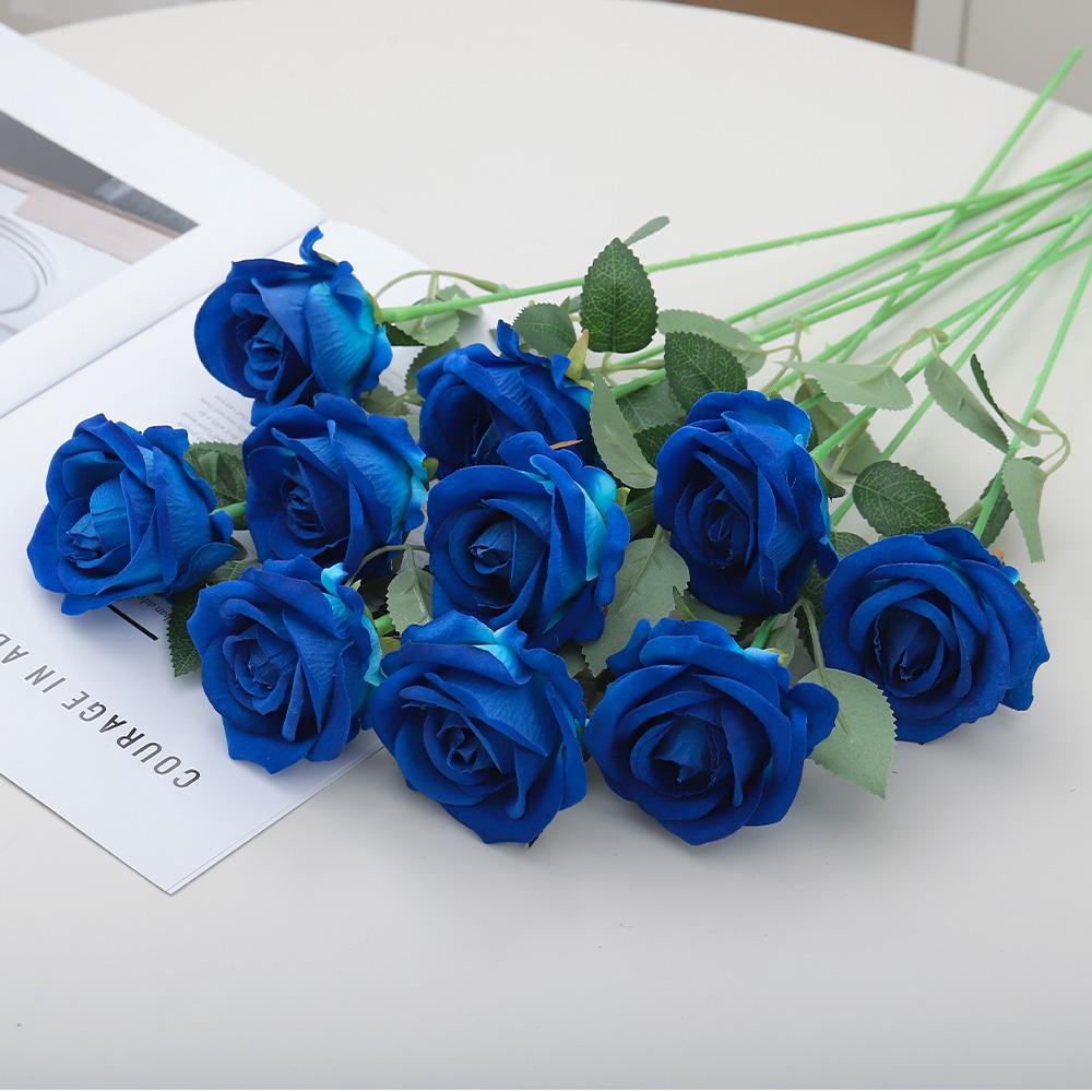 5/10Pcs Rose Artificial Flowers Bouquet 49CM Fake Flower For Home Decor Party Supplies Wedding Decoration Ornaments Accessories