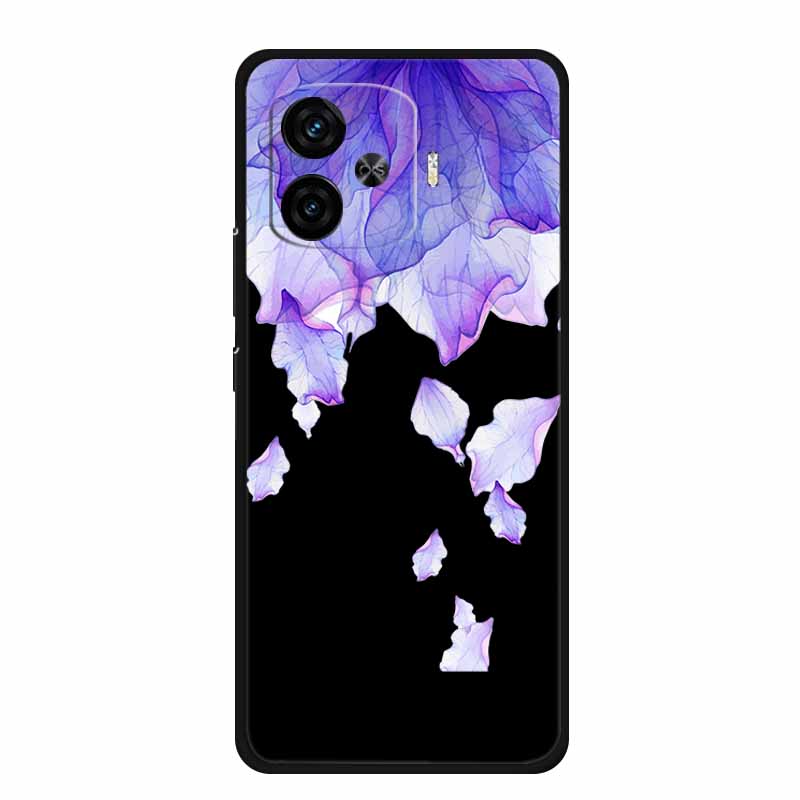 Black Silicone Case For Vivo iQOO Z9 Turbo Plus Case Z 9 Turbo Coque Soft Back Cover For Vivo iQOO Z9 Turbo Phone Case Cartoon