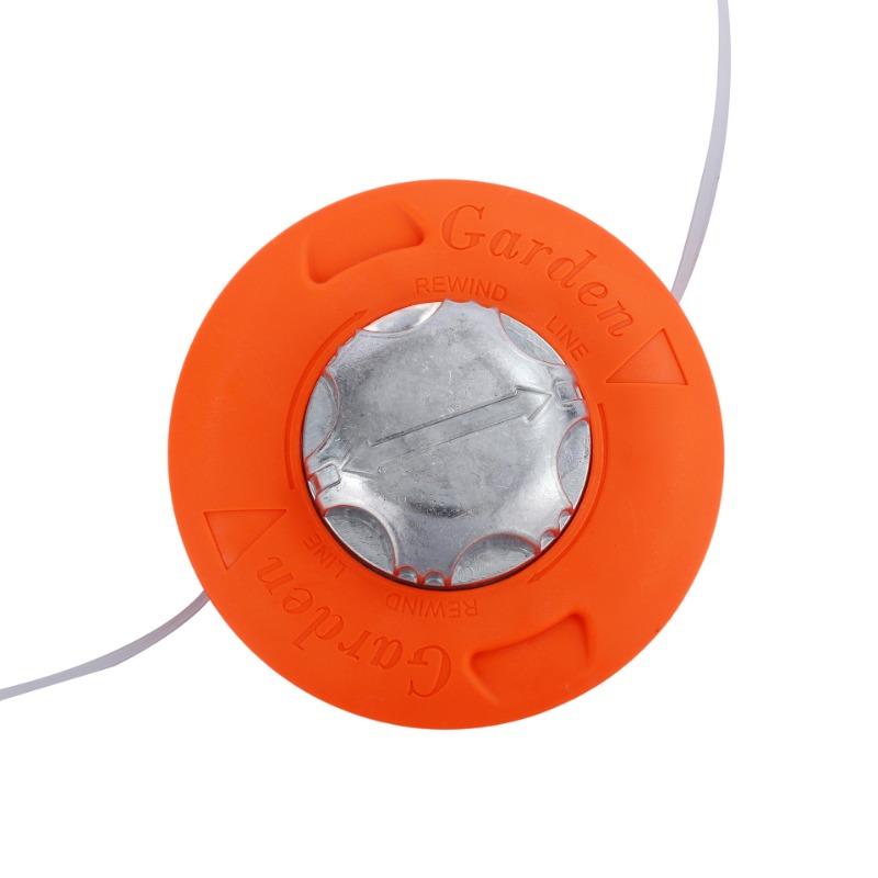 Aluminum Cover Weed Trimmer Head-Euro Code Lawn Mower Accessory Thickened Plastic Auto-Load StringReplacementNoDisassemblyNeeded