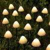 Pilz-Solarleuchten, Solarleuchten für den Außenbereich mit 10 pilzförmigen LED-Leuchten, 8-Modus-Beleuchtung, Tasten, IP65 Wasserdicht, Außendekoration für den Garten