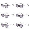 6PCS Dual-use Reading Sunglasses Look Far And Near Glasses For Reading Fashion Gray/Brown Lens