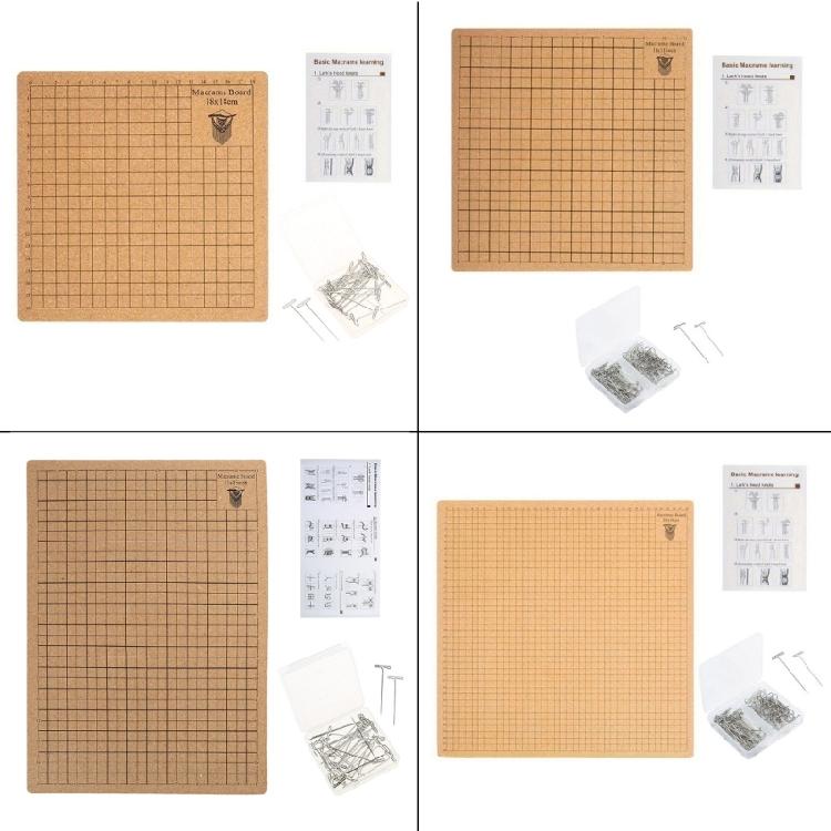 Portable Weaving Board Set Craft Mat with Instructions Reusable Braiding Board