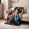 Elegant Geisha with Lantern and Butterfly print blanket soft and cozy perfect for the living room bed sofa or a nap,gift
