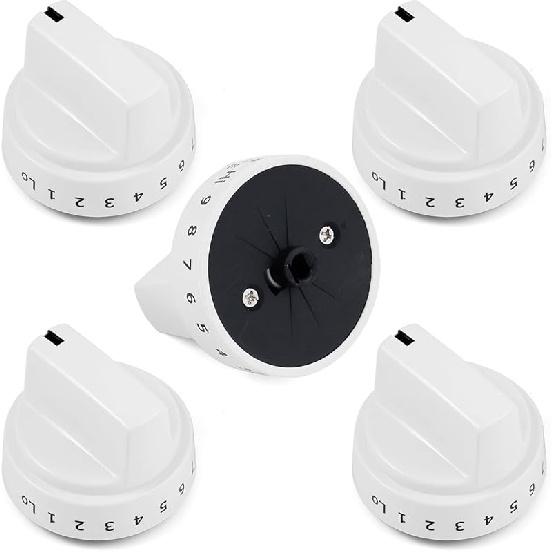 DG94-04167 Stove Knobs Replacement Parts for Samsung Gas Range Knobs Stainless Steel NX60T8111SS NX60A6511SS/AA NE63A6511SS/AA Oven Dial Knobs