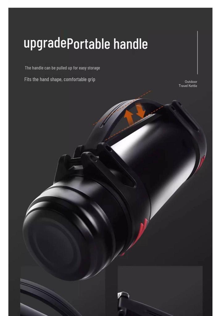 Large 5L Stainless Steel Insulated Thermos for Men - Portable Outdoor Travel Water Bottle