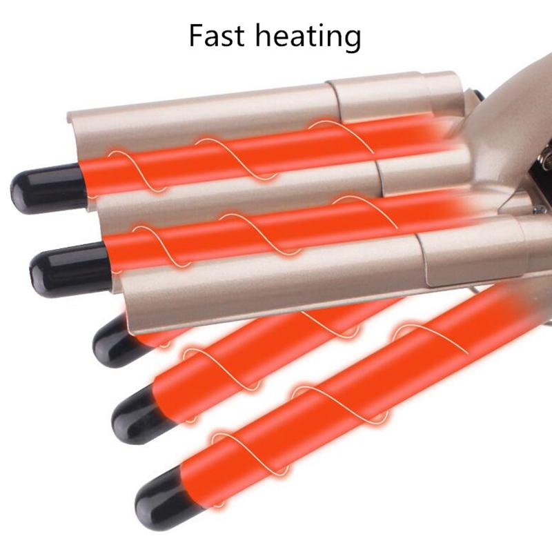 Hair Curler Electric Ceramic Coating Curling Iron Roller 5 Barrel Styler Hair Waves 3 Barrels Dual Voltage Hair Styling Tools