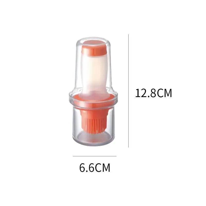 Grill Oil Brushes, Portable Silicone Oil Bottle with Brush, Temperature Resistant, Liquid Oil Pastry Kitchen Baking BBQ Tool
