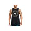 Under Armour Johnson Series Project Letter Print Crew Neck Sleeveless Training Tank Men Tops Black 1370492-001