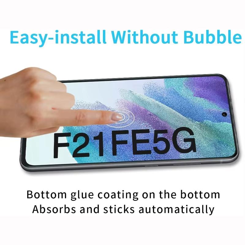 4pcs For Galaxy S21FE Tempered Glass For Samsung Galaxy S21 FE 5G Full Cover Screen Protector 9H 2.5D Glass Film