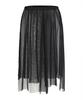 LALAFOX Mesh Layered Midi Skirt Black Br2Ws006