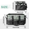 Cleaning Kit Bag Wide Open Cleaning Tool Carrying Caddy Bag Storage Organizer with Multi-Pockets Handle Adjustable Strap