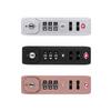 1 PC Portable TSA Customs Code Lock PC Luggage Lock Built In Sunk Lock Anti Theft Lock Black