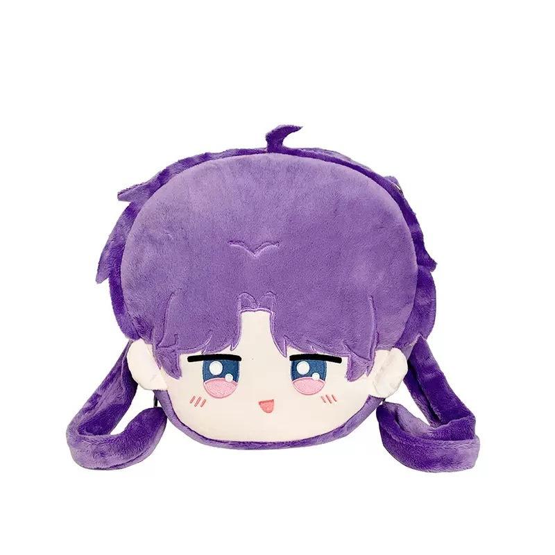 

Deepspace And Love Xavier Rafayel Zayne Plush Backpack Cartoon Design Zipper фіолетовий