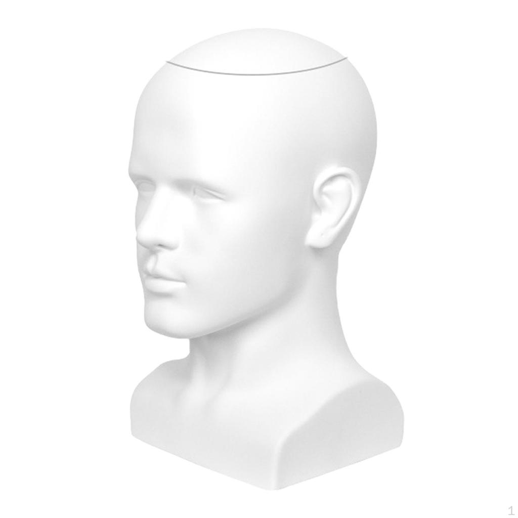 Glatzköpfiger Schaufensterkopf Männlich Hutständer Perückenständer Tischmodell für