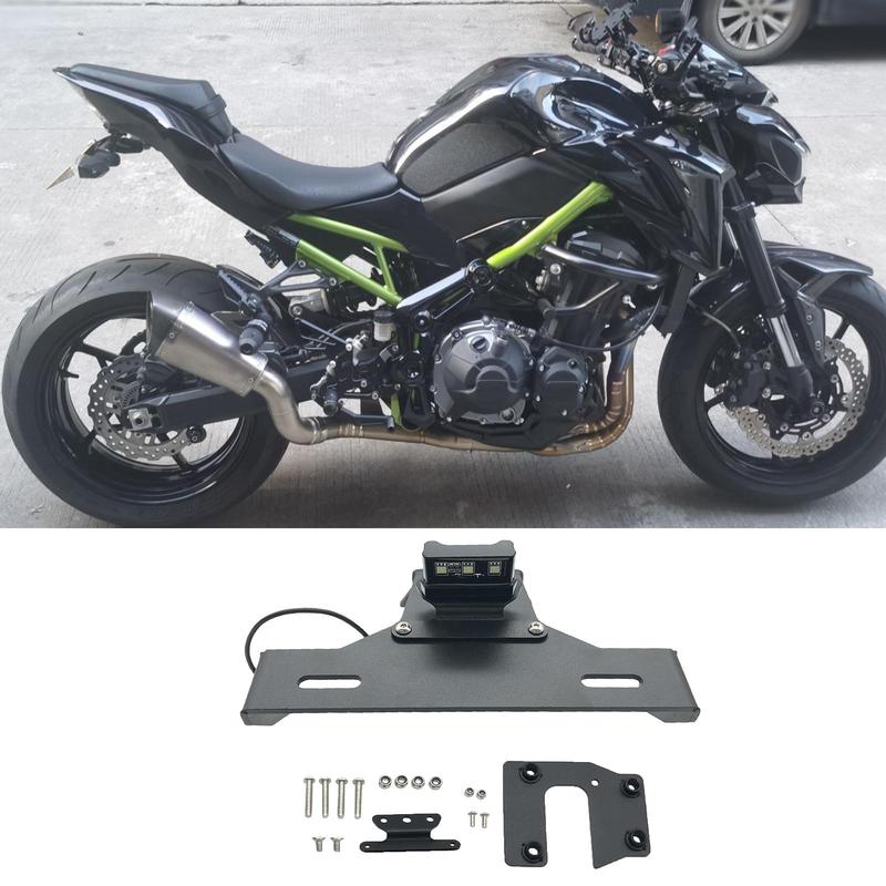 License Plate Frame Holder Bracket Fits for KAWASAKI Z900 Z 900 2017- CNC
