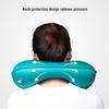 Available: Press-Type Inflatable U-Shaped Travel Neck Pillow for Airplanes and Lunch Breaks.