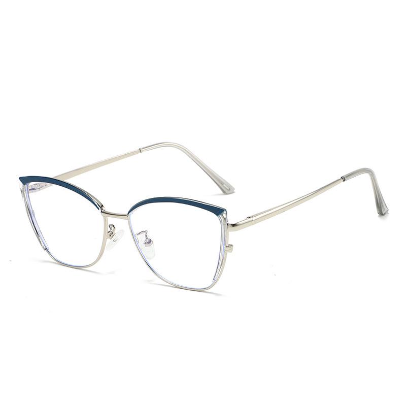High-End Cat Eye Metal Glasses: Street Style Anti-Blue Light & Photochromic Optical Lenses