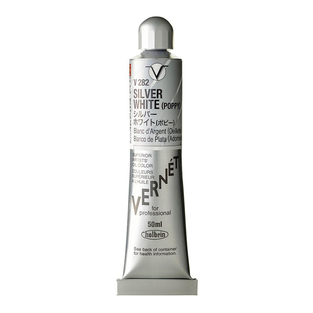

Holbein High Quality Oil Paint Vernet V282 50ml Silver White 11282 (Poppy Oil)