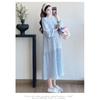 Maternity Dress Spring Autumn 2026 New Fashionable Loose Belly-Covering Shirt Dress Spring Maternity Dress
